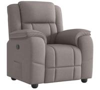vidaXL Fauteuil inclinable Taupe Tissu, Fauteuil, Fauteuil inclinable TV, Poussette, Fauteuil inclinable pour Personnes âgées, Fauteuil canapé