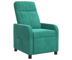 vidaXL Fauteuil inclinable Turquoise Velours (V)