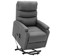Vidaxl Fauteuil Gris Clair Tissu Gris