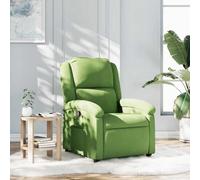 vidaXL Fauteuil inclinable vert clair velours