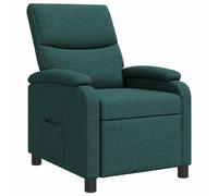 vidaXL Fauteuil inclinable Vert foncé Tissu