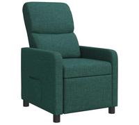 vidaXL Fauteuil inclinable Vert foncé Tissu