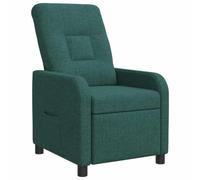 vidaXL Fauteuil inclinable Vert foncé Tissu