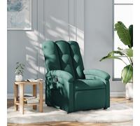 vidaXL Fauteuil Inclinable, Chaise de Relaxation avec Dossier, Siège avec Repose-pied, Fauteuil TV de Salon, Moderne, Vert 371733