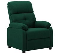 Vidaxl Fauteuil Inclinable Vert Foncé Tissu Vert
