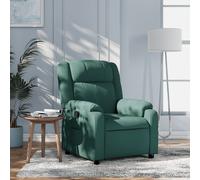Vidaxl Fauteuil Inclinable Vert Foncé Tissu Vert