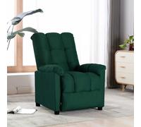 Vidaxl Fauteuil Inclinable Vert Foncé Tissu Vert