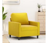 Vidaxl Fauteuil Jaune 60 Cm Velours Jaune