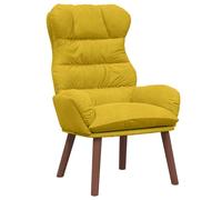 vidaXL Fauteuil Jaune 69 x 74 x 93 cm Velours