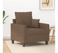vidaXL Fauteuil Marron 60 cm Tissu