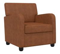 vidaXL Fauteuil Marron Ancien Simili Cuir