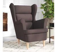 vidaXL Fauteuil marron foncé 74x84x100 cm tissu