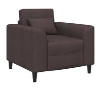 vidaXL Fauteuil Marron foncé Tissu