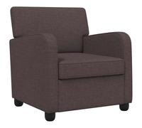 vidaXL Fauteuil Marron foncé Tissu