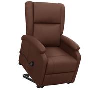 Vidaxl Fauteuil Marron Similicuir Marron