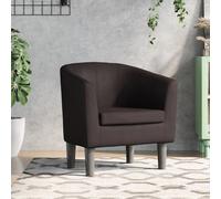 Vidaxl Fauteuil Marron Similicuir Marron