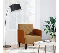 Fauteuil met armleuningen cm velours marron