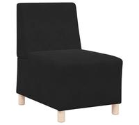 vidaXL Fauteuil Moderne en Velours Noir de, Dimensions 55 x 74 x 82 cm, pour l'intérieur. Il a Un Cadre en contreplaqué, Un Rembourrage en Mousse et Un Tissu Qui respire. Son Design est accrocheur AV