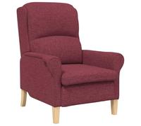 vidaXL Fauteuil Moderne et Comfy en Rouge vin | Design Ergonomique, Housse en Polyester Doux, idéal pour Le Salon ou pour Chiller, supporte Un Adulte.