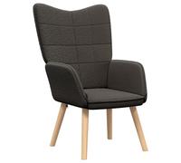 Fauteuil Relaxant Vidaxl Gris Foncé En Tissu Ressemblant À De La Laine Bouclée Gris
