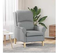 vidaXL Fauteuil moderne super confort de en gris clair | Design ergonomique, tissu polyester doux, parfait pour les salons 42009840