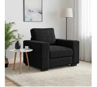 vidaXL Fauteuil noir 100x77x82 cm velours, canapé simple, canapé confort, fauteuil TV, canapé, siège de canapé, canapé 4105252