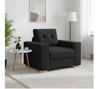 vidaXL Fauteuil 60 cm en tissu – Confort TV et loisirs – Noir