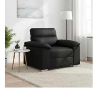 vidaXL Fauteuil 4105331 – Similicuir noir 100 x 81 x 84 cm