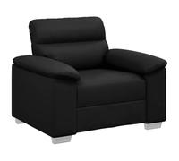 vidaXL Fauteuil 4105331 – Similicuir noir 100 x 81 x 84 cm