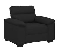 vidaXL Fauteuil d'appoint 60 cm en tissu 4105289, noir – Fauteuil de relaxation