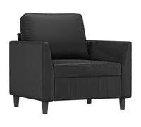 vidaXL Fauteuil 359323 – Similicuir, 60 cm – Noir