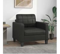 vidaXL Fauteuil 359107 – Similicuir Noir 60 cm