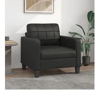 vidaXL Fauteuil Noir 60 cm Similicuir, fauteuil, fauteuil de baignoire, fauteuil club, canapé, canapé confortable, siège de 359107