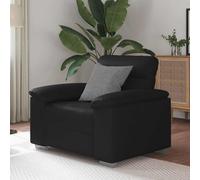 Vidaxl Fauteuil Noir 60 Cm Similicuir Noir