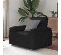 vidaXL Fauteuil noir 60 cm similicuir4105331 Noir G