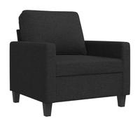 vidaXL Fauteuil Noir 60 cm Tissu