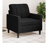 vidaXL Fauteuil Noir 60 cm Velours4007609 Noir G