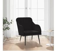 Fauteuil Noir 63x76x80 cm Velours