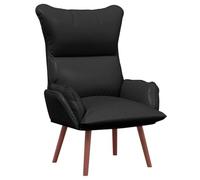 vidaXL – Fauteuil relaxant – Noir en cuir synthétique