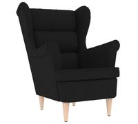 vidaXL Fauteuil noir 74x84x100 cm tissu Noir