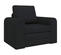 vidaXL Sofa lit 2-en-1 Noir 98x71x83 cm Tissu