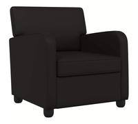 vidaXL Fauteuil Noir Simili Cuir