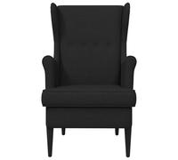 vidaXL fauteuil Noir tissu