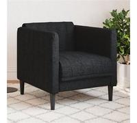 vidaXL Fauteuil noir tissu372597 Noir G