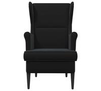 vidaXL fauteuil Noir Velours
