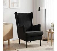 vidaXL fauteuil Noir Velours