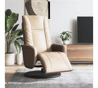 Vidaxl Fauteuil Inclinable Avec Repose-Pieds Cappuccino Similicuir