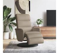vidaXL Fauteuil réglable avec repose-pieds similicuir cappuccinokleur Marron G