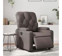 vidaXL Fauteuil relax électrique en similicuir marron