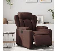 vidaXL Fauteuil réglable électrique similicuir marron Marron G